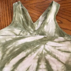 Tie dye workout top
